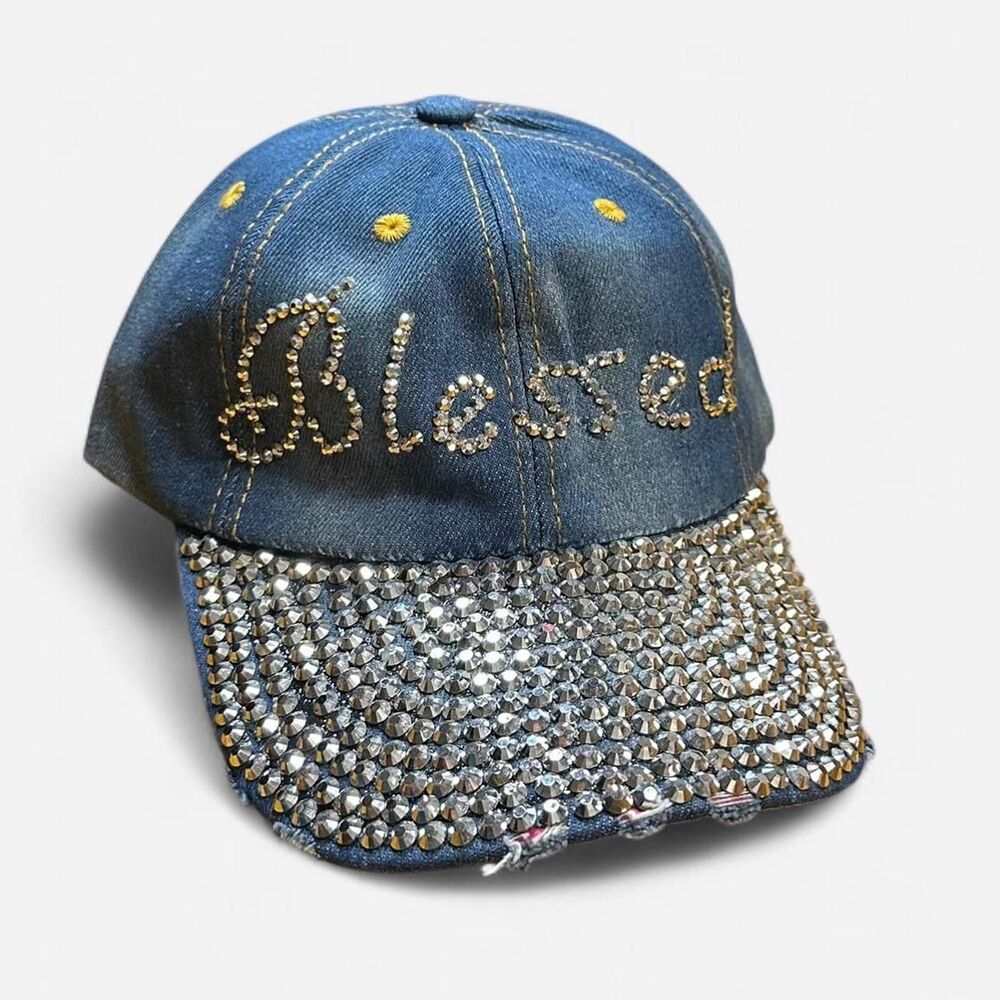 Unbranded Women's Blue and Navy Hat